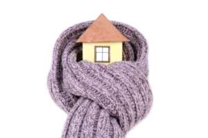 Energy House With Scarf Warm Heating Home