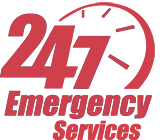 Logo 247 Emergency Services Red