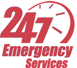 Logo 247 Emergency Services Red